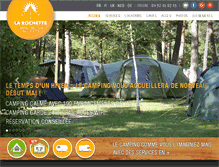 Tablet Screenshot of campingguillestre.com